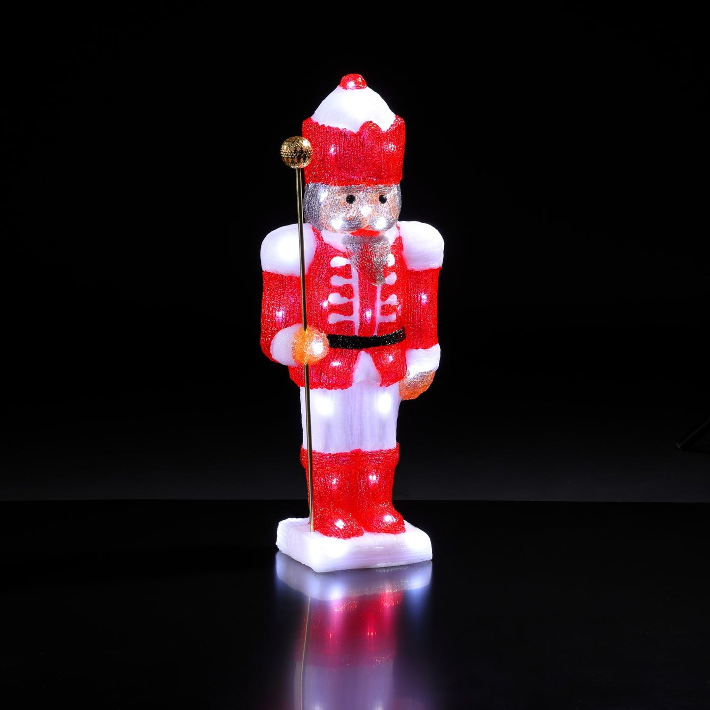 60cm Acrylic Nutcracker With Baton