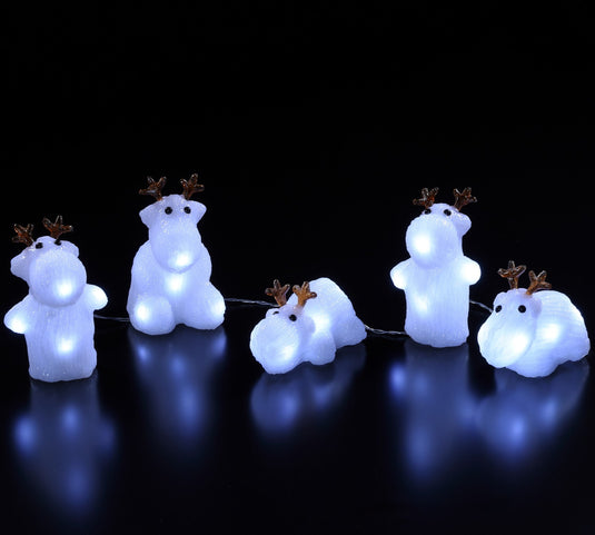 Set 0f 5 Acrylic Reindeer