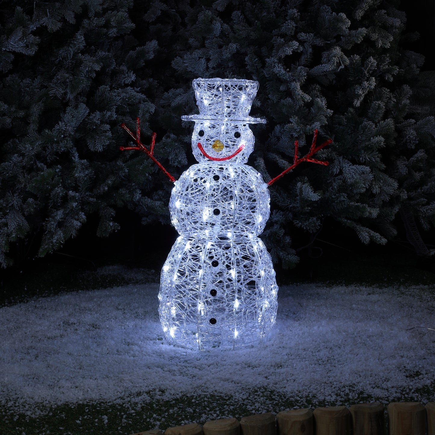 75CM Spun Acrylic Dickensian Snowman