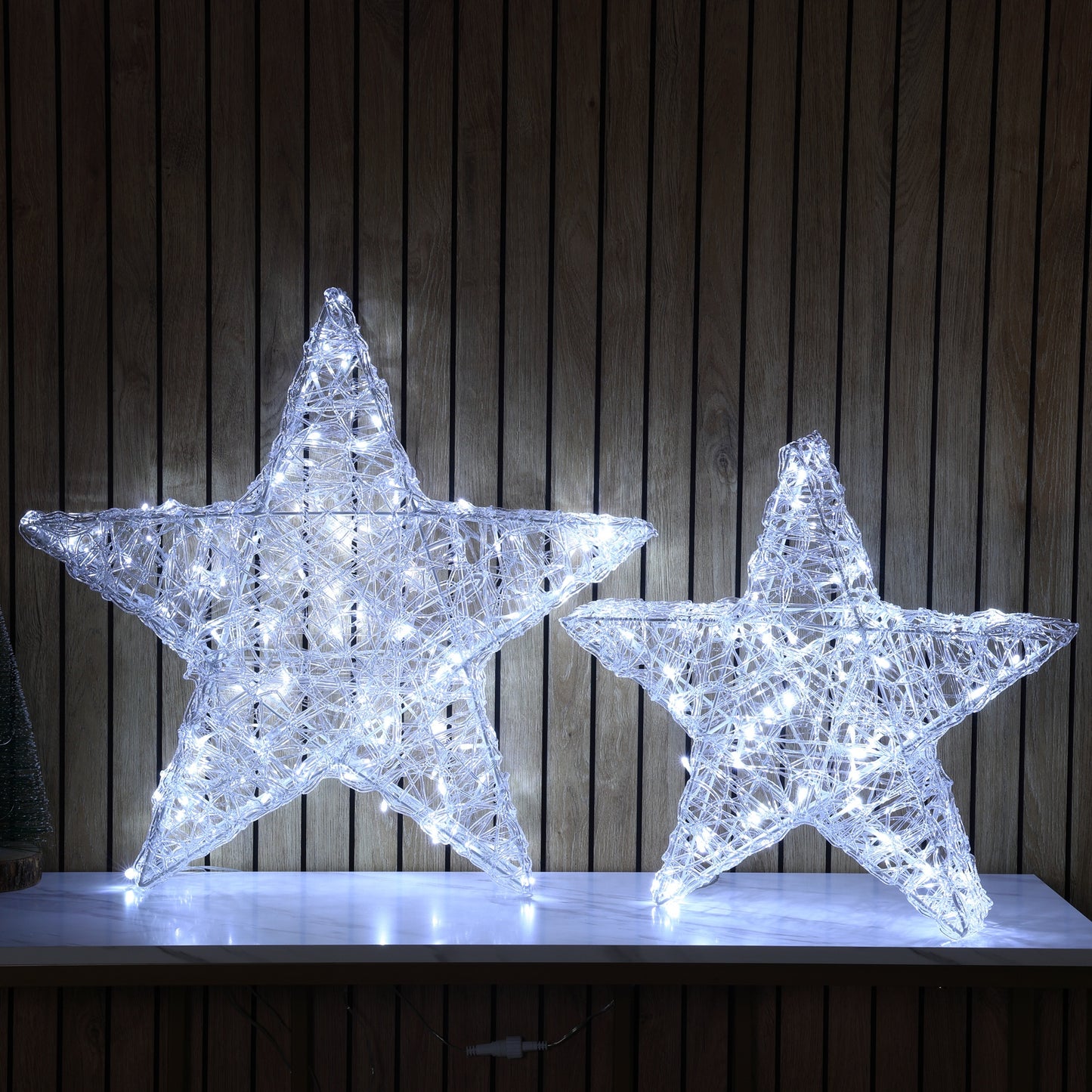 Set of 2 Acrylic Stars