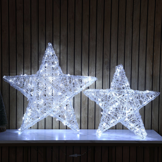 Set of 2 Acrylic Stars