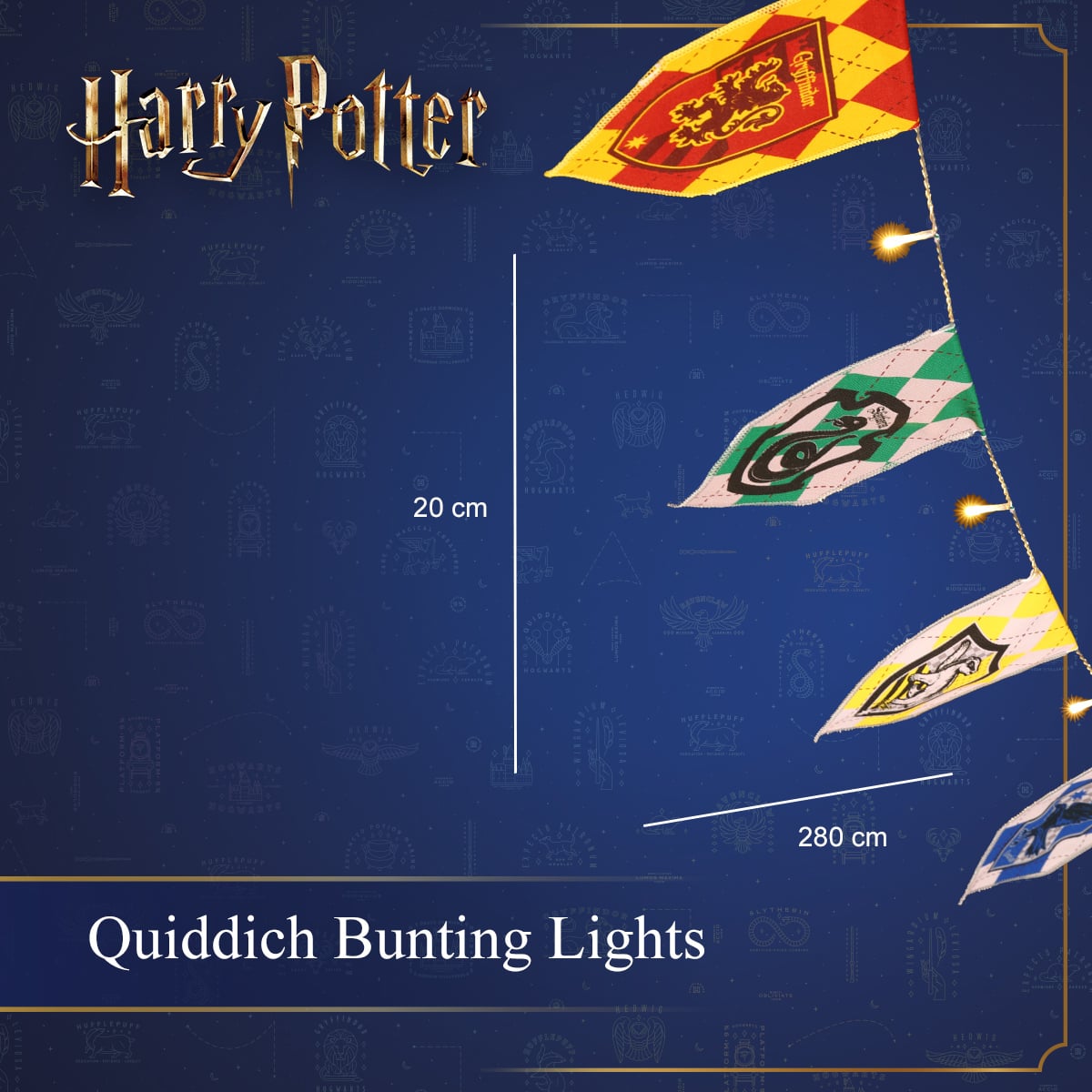 Harry Potter - 8 Quiddich Bunting Lights