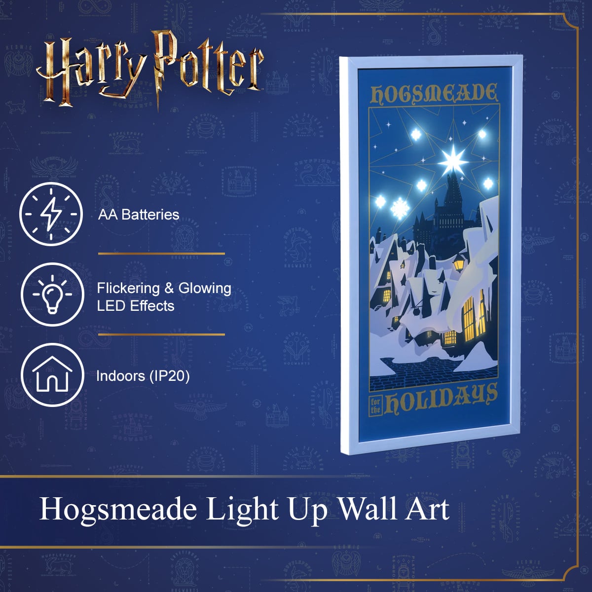 Harry Potter - Hogsmeade Light Up Wall Art