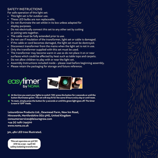 2M Starry Nights Pole Tree