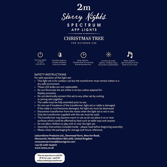 2M Spectrum App Starry Nights Pole Tree - RGB