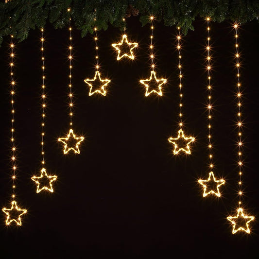 NOMA Warm White Star Wire Curtain Light - 308 LEDs