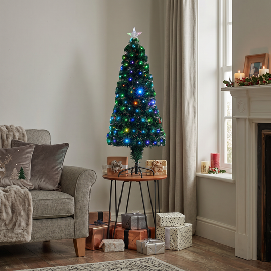 90CM Nebula Green Tree With Multi-Colour LED Strands