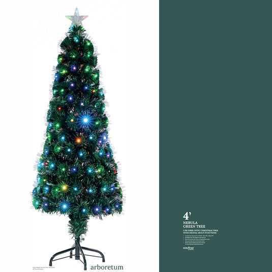 1.2M Nebula Green Tree With Multi-Colour LED Strands