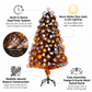 Copper Starburst Tree With Stars & Baubles