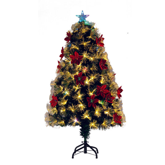 90CM Chatsworth Tree With Poinsettia