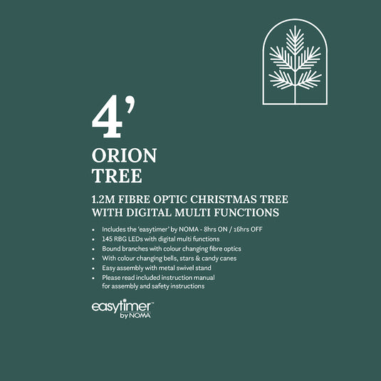 1.2M Orion Tree With Candy Cones, Stars & Bells