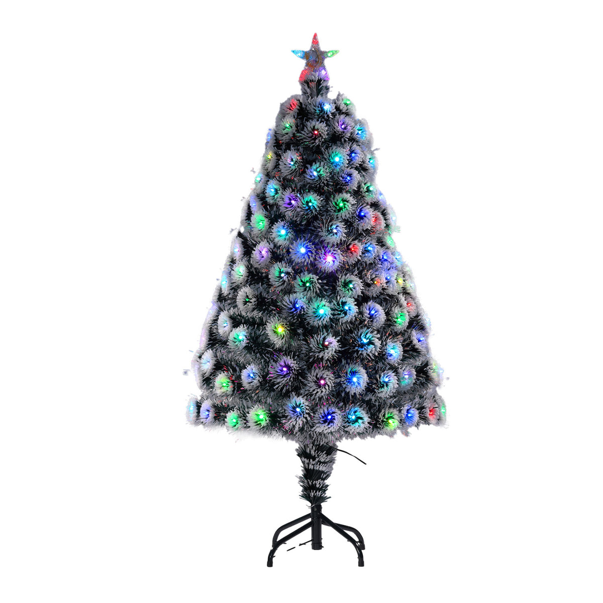 1.2M Frosted Swirl Fibre Optic Tree