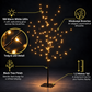 1.2M Warm White Windswept Black Tree - 108 LEDs