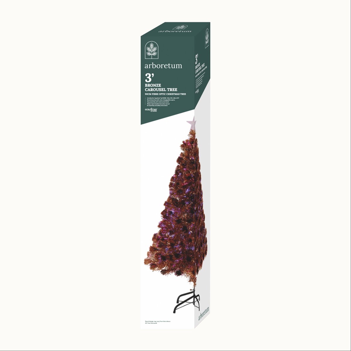 Bronze Carousel Fibre Optic Tree