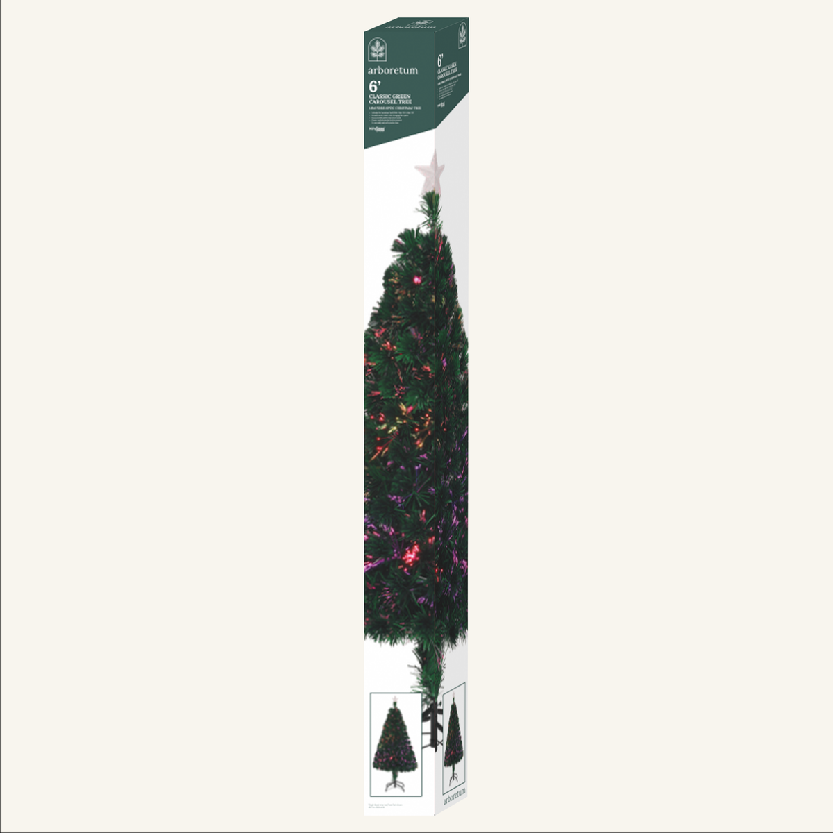 Classic Green Carousel Fibre Optic Tree