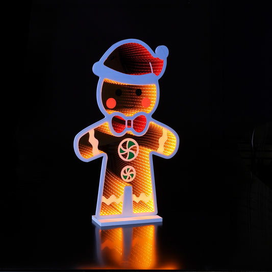 59CM Infinity Mr Gingerbread Man With Santa Hat