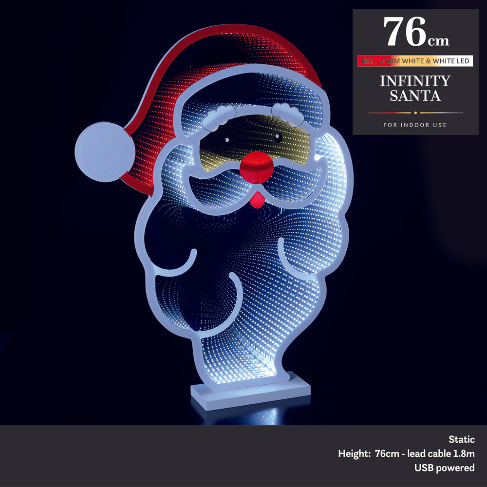 76CM Infinity Santa Claus Head