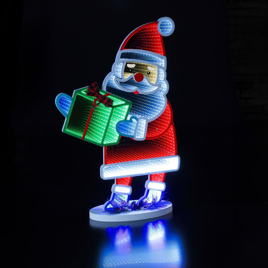 63CM Infinity Santa Claus With Present