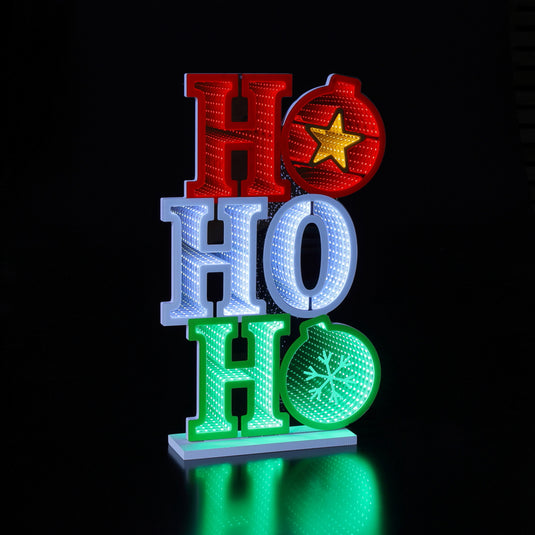50CM Infinity "HO HO HO" Stacked Sign