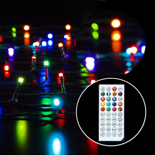 Spectrum Digital Remote Control Decor String Lights (Green Cable)