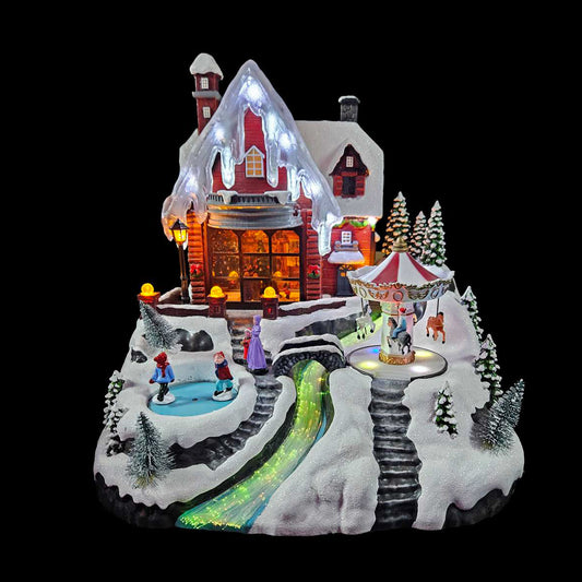 Animated Carousel Festive Scene