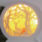 17.5cm Holographic Stag in the Forest Scene