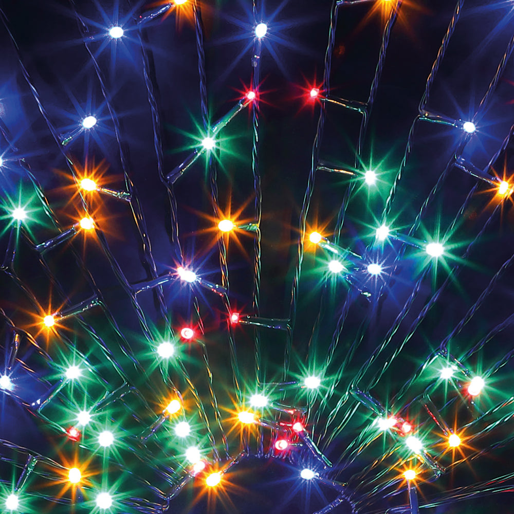 100 Fit & Forget Multicolour Multifunction String Lights