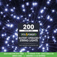 200 Fit & Forget Warm White Multifunction String Lights