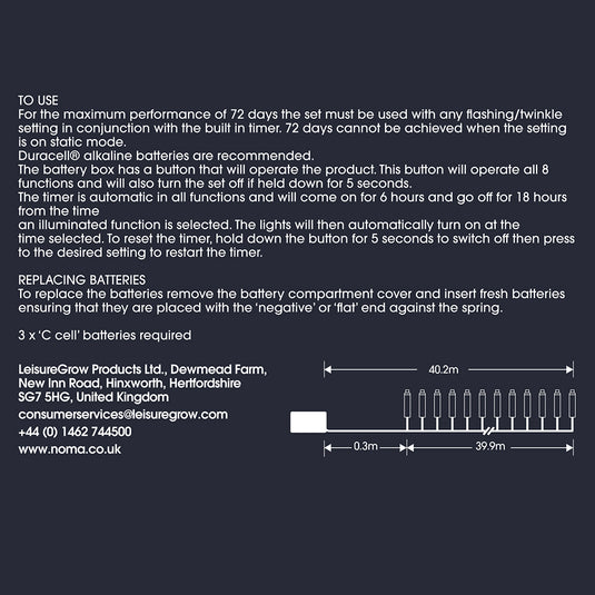 400 Fit & Forget White Multifunction String Lights