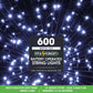 600 Fit & Forget White Multifunction String Lights