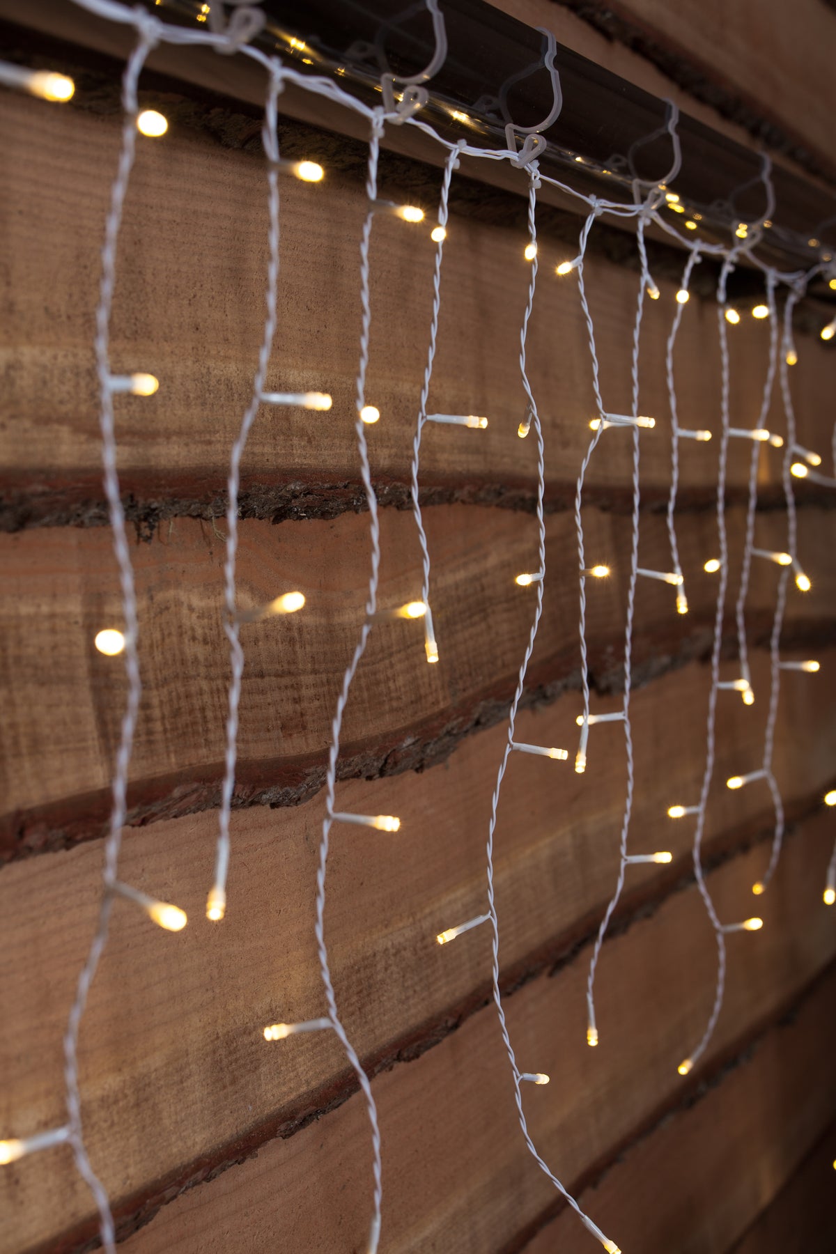 100 Fit & Forget Warm White Multifunction Icicle Lights