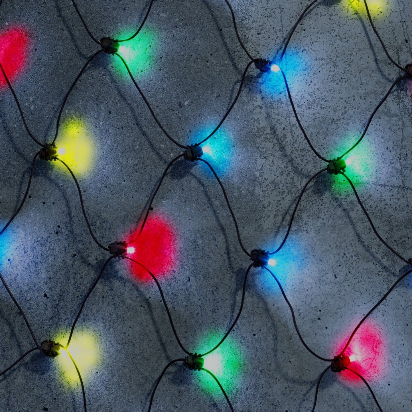 160 Fit & Forget Multicolour Multifunction Net Lights