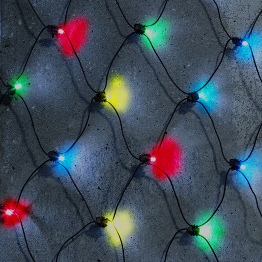 240 Fit & Forget Multicolour Multifunction Net Lights