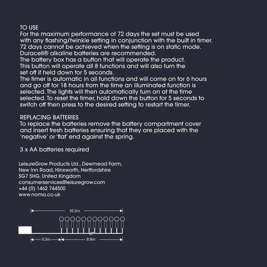 100 Fit & Forget Warm White Multifunction Berry Lights