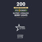 200 Fit & Forget Warm White Multifunction Berry Lights