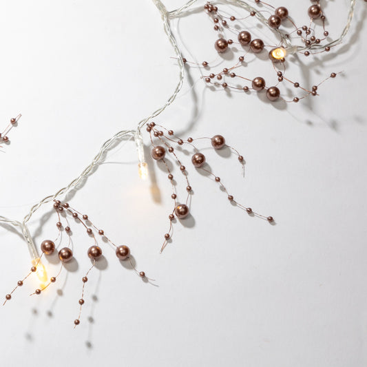 2m Copper Pearl Garland - 20 LEDs