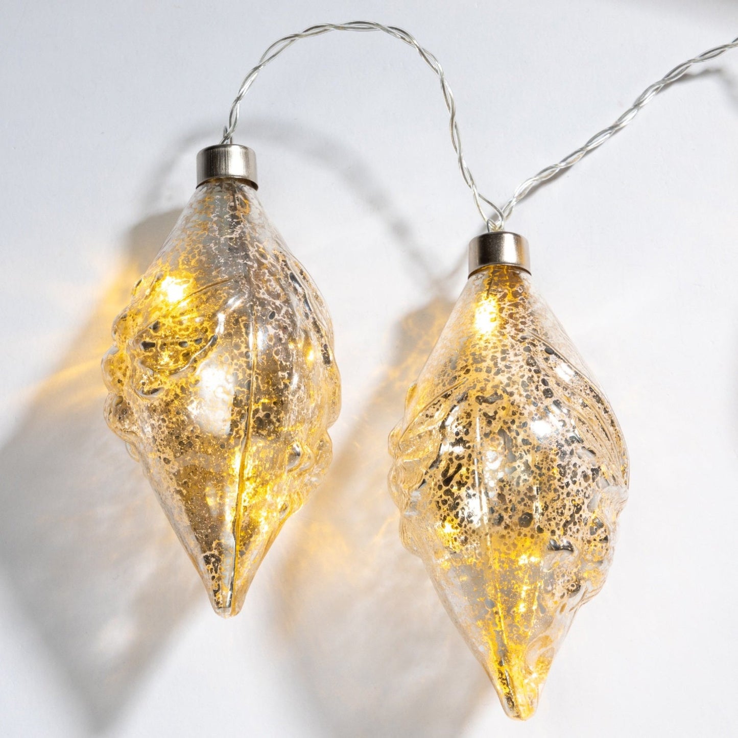 90cm Warm White Glass Finail Light Chain - 5 LEDs