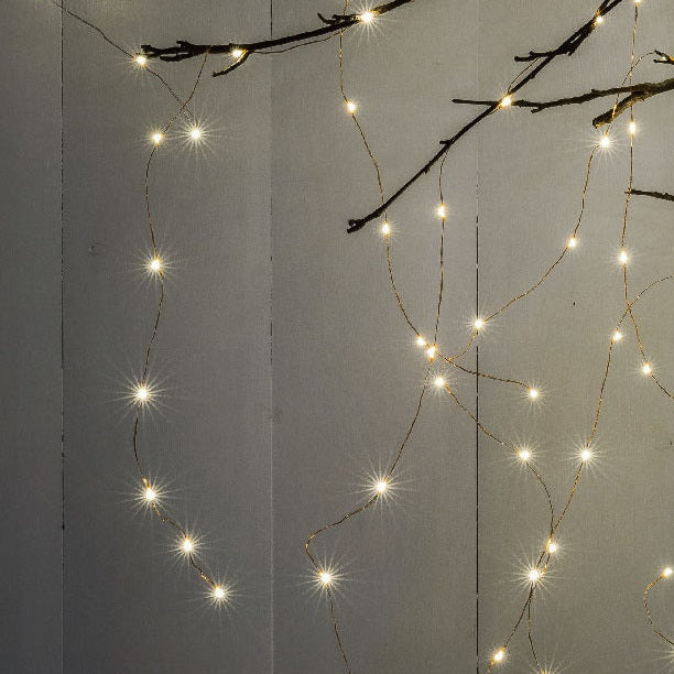 160 Copper Wire Horses Tail Parasol Lights