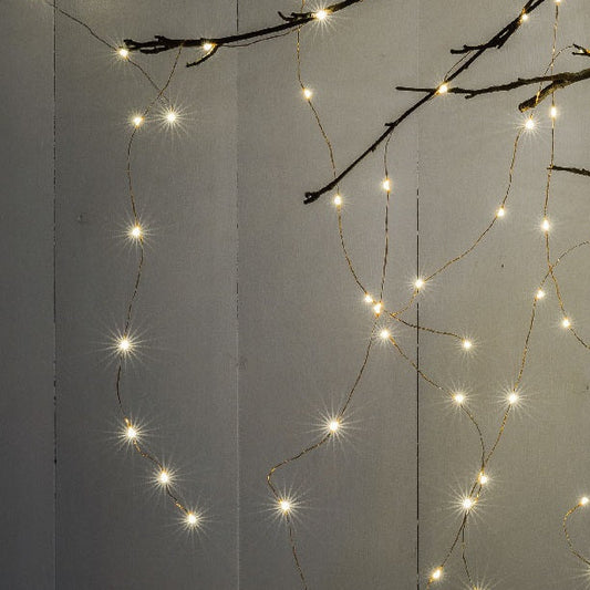 160 Copper Wire Horses Tail Parasol Lights