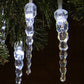 40 White Icicle Drop Lights with Clear Cable