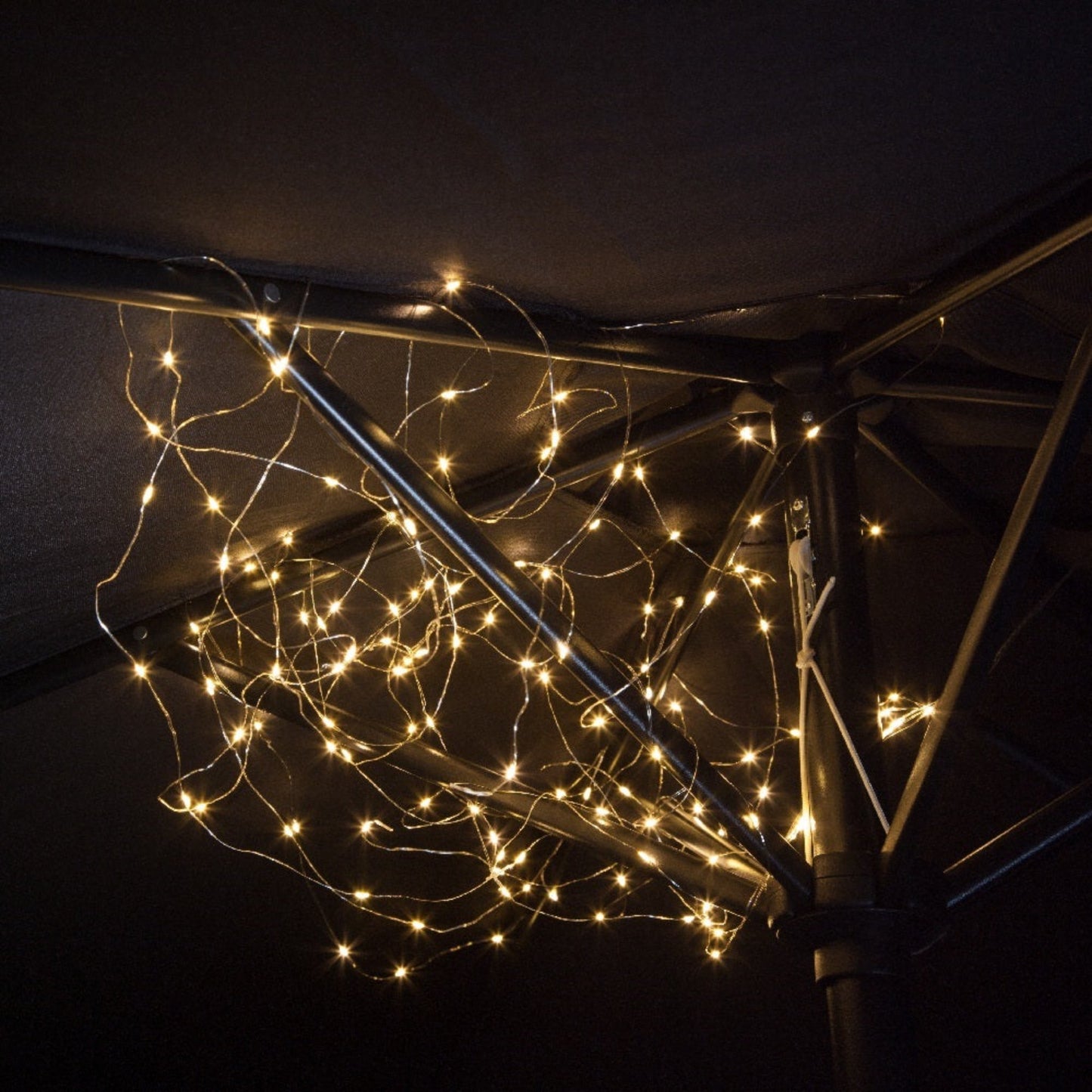 50 Warm White LED Horse Tail Copper Wire Lights - 50 LEDs