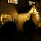 120 Warm White Multifunction Jack Frost Icicles with Clear Cable