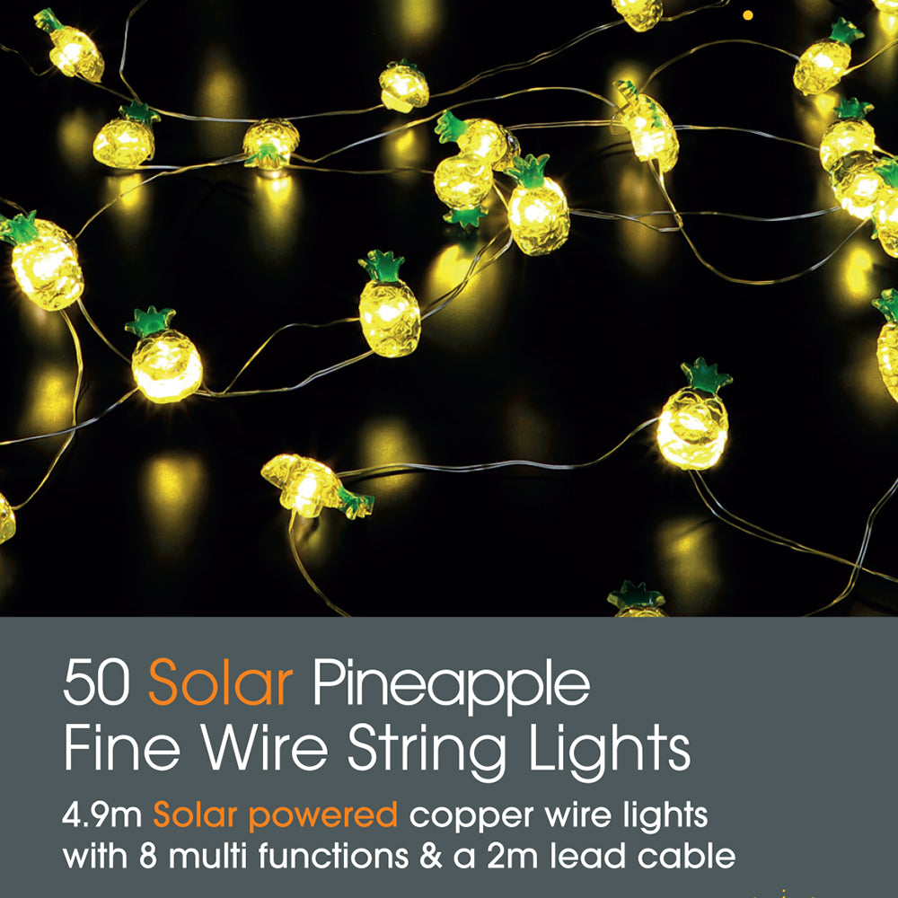 Pineapple Solar Fine Wire Lights