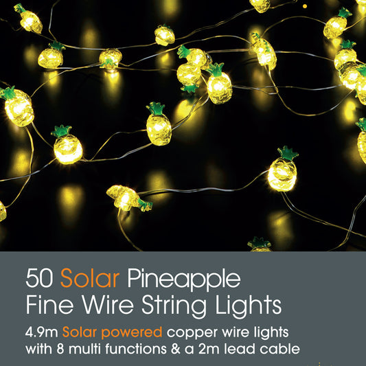 Pineapple Solar Fine Wire Lights