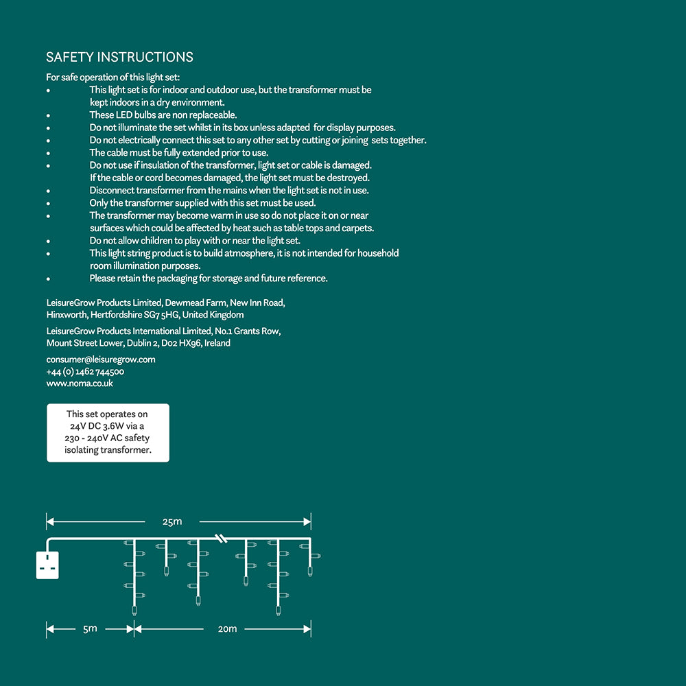 20M White Snowing Icicles With White Cable - 960 LEDS