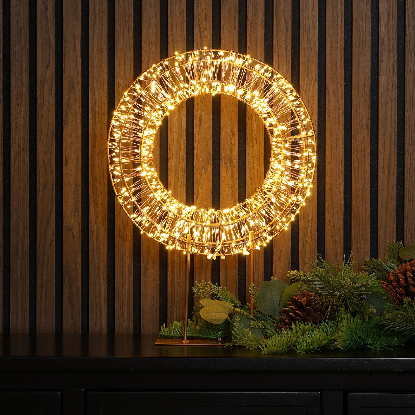 Copper Wire Wreath