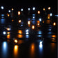 Multifunction Antique White & Cool White String Lights With Green Cable