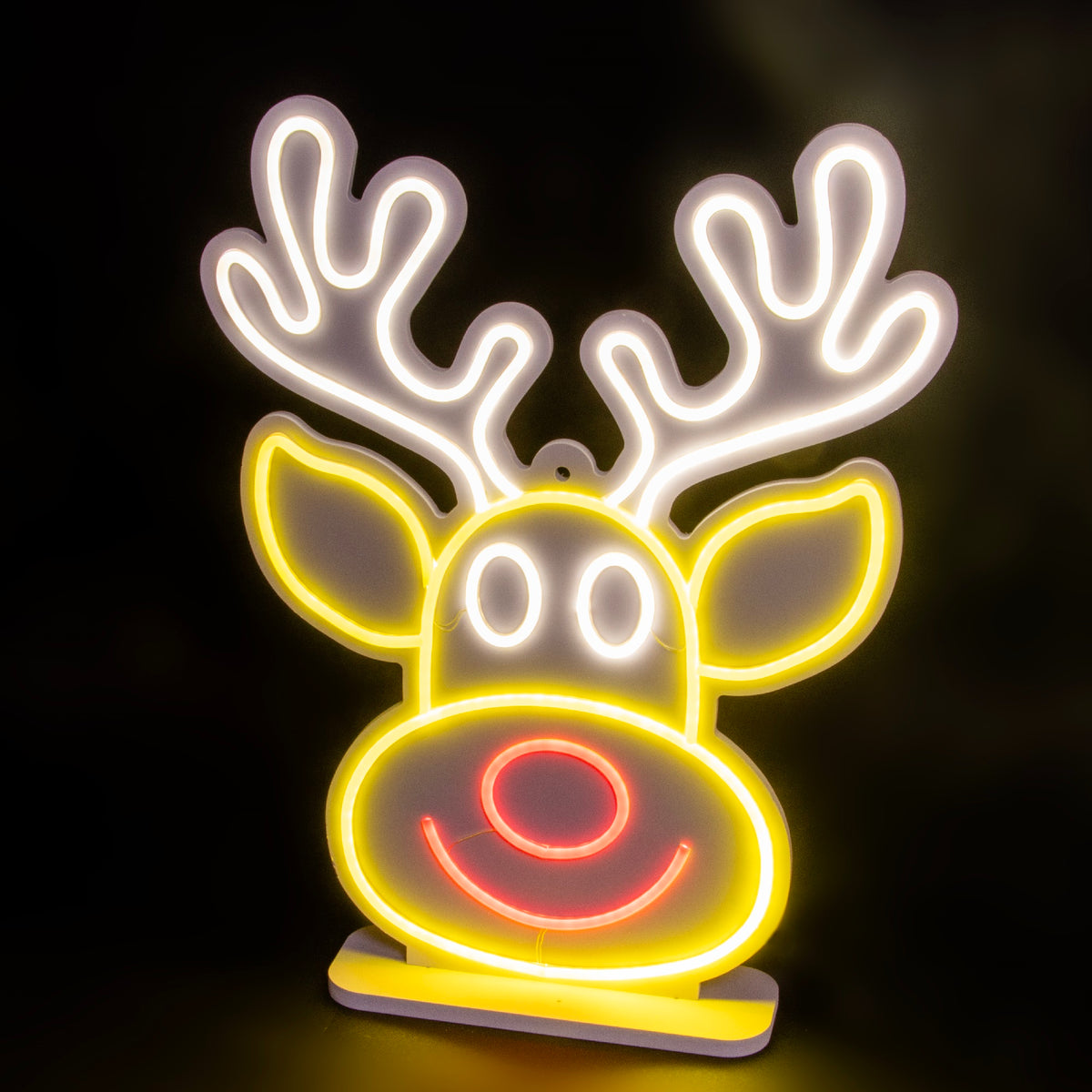 60CM Neon Reindeer Head