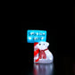 Polar Bear With Santa Stop Sign