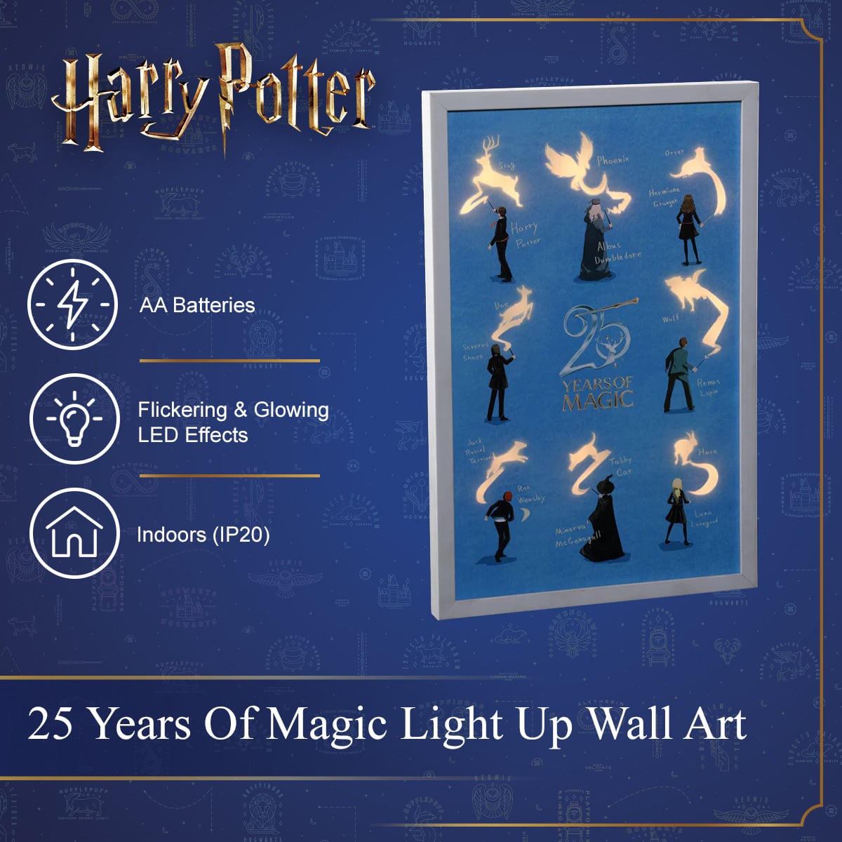 Harry Potter - Patronus Light Up Wall Art